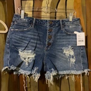 NWT Articles of Society Distressed Jean Shorts, Size 29/8